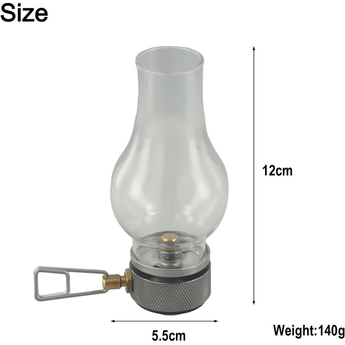 Портативний газовий ліхтар, кемпінговий газовий ліхтар, портативний газовий ліхтар для зовнішнього використання, для палива, наметові ліхтарі, газовий атмосферний ліхтар для вашого наступного походу для будь-яких пригод (комплект з 2 газових ліхтарів)