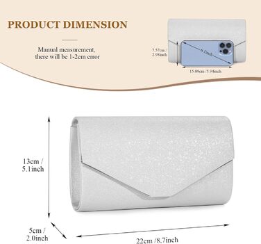 Жіноча блискуча вечірня сумка-клатч елегантна весільна сумка срібний клатч зі знімним ланцюжком офіційна сумка для весілля, вечірки, випускного вечора A-Silver