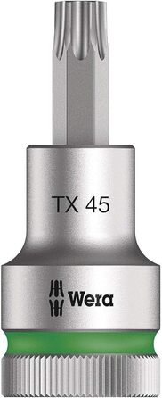 Набір біт Wera 05003997001 C 3, TORX HF Zyklop Bitnuss-Satz, Torx, з фіксатором, привід 1/2, 6 предметів