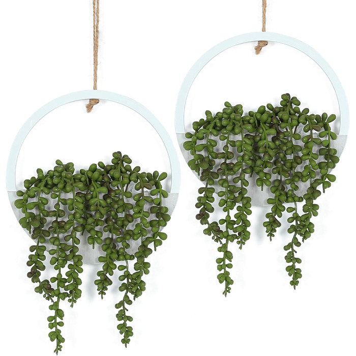 Підвісна рослина штучні рослини, сукуленти в горщику, 31 см, штучна рослинна прикраса для вітальні, їдальні, кухні, підвіконня, пр