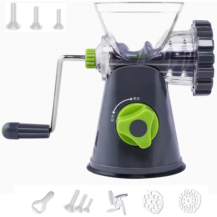 Набір ручних м'ясорубок, шеф-кухарська м'ясорубка з насадкою для печива, роторна м'ясорубка для м'яса, також ідеально підходить дл