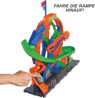 З 1 машиною Hot Wheels, дитячим колесом огляду з ярмарковими вогнями та звуками, ігровий набір для гри на колесі огляду, HKX46