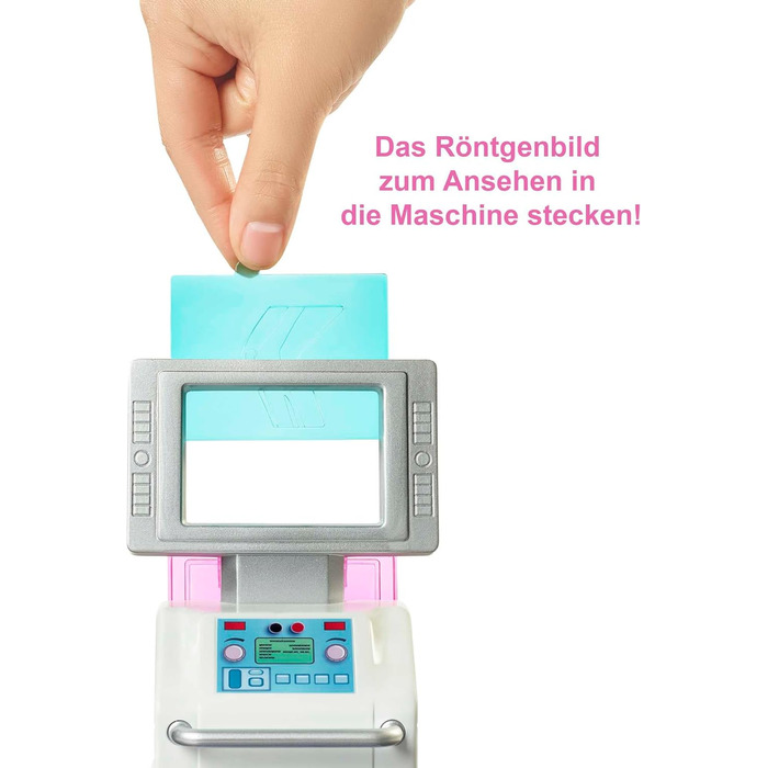 Ігровий набір Швидше одужуй з лялькою-лікарем-брюнеткою, 4 ігрові зони, більше 30 деталей, іграшка для дітей віком від 4 років, 68