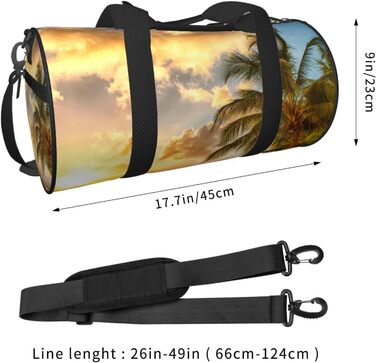 Велика дорожня сумка Гавайський захід сонця Легка та міцна Ідеальний подарунок для походів, відпусток, ділових поїздок та іншого
