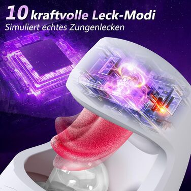 Мастурбатор Yotcoc для чоловіків, реалістичний з функцією язика та вібрації, 10 режимів смоктання та 10 режимів вібрації