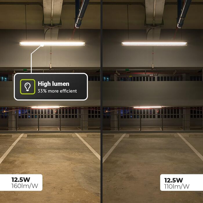 Світлодіодна трубка 120 см - 12,5 Вт 2000 люмен (160 лм/Вт) супер яскравий високий люмен - 3000K теплий білий (830) - Світлодіодна люмінесцентна лампа T8 G13 без мерехтіння - Вкл