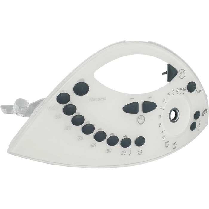 Панель керування vhbw Панель панелі сумісна з кухонним комбайном Vorwerk Thermomix TM31 - передня кришка, чорний, сірий, білий