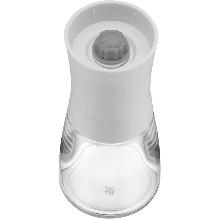См, без наповнення, млин для спецій, керамічний подрібнювач, пластик, скло, білий Одинарний, 14