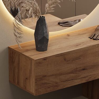 Меблі для передпокою Planetmbel Шафа для одягу Шафа для одягу Підвісна шафа 140 см золотий дуб, компактна шафа з дверцятами як міс