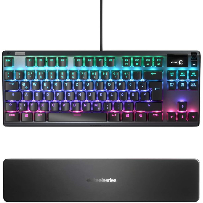 Механічна ігрова клавіатура - компактна (TKL) - OLED Smart Display - червоний перемикач - німецька (QWERTZ) розкладка - компактна