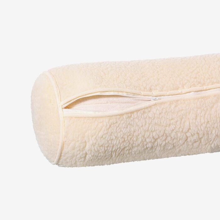 Вовняний валик для йоги Ocean to Ocean Сертифіковано Oeko-Tex Йога-рулон із наповнювачем з полби для йоґи Інь Чохол, який можна прати