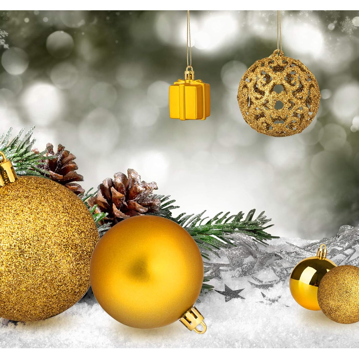 Набір ялинкових кульок зі 105 предметів Homewit