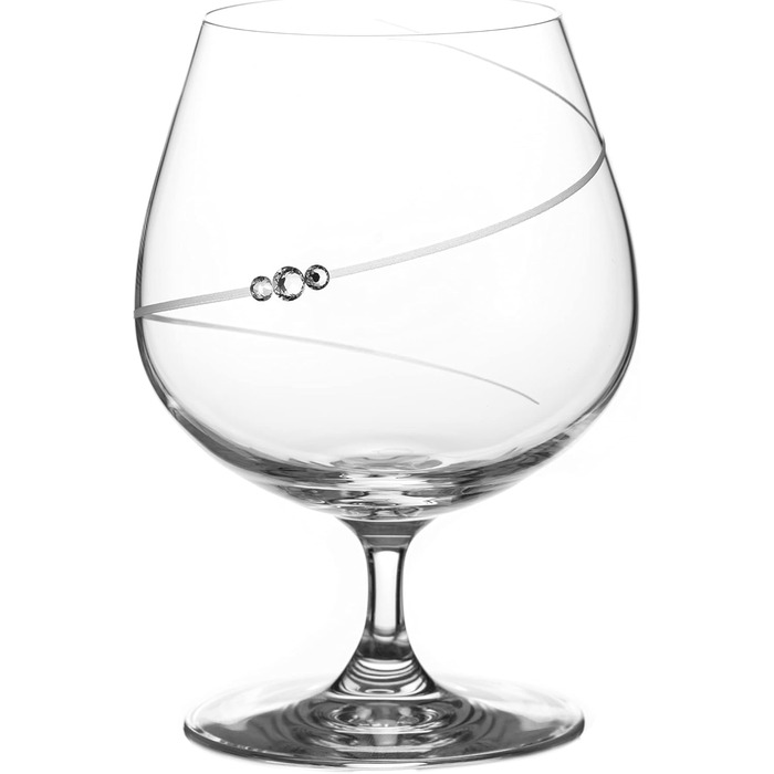 Чарки для лікеру DIAMANTE SWAROVSKI Brandy Cognac, силуетні, ручної роботи, прикрашені кристалами Swarovski