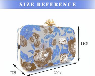 Клатч вишитий з перлами, вечірня сумочка у вінтажному стилі для урочистих подій, весілля, світло-блакитний