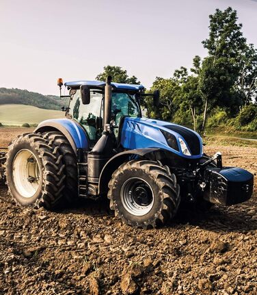 Комплект дитячої постільної білизни Синій трактор, 135 x 200 см 80 x 80 см, 100 бавовна