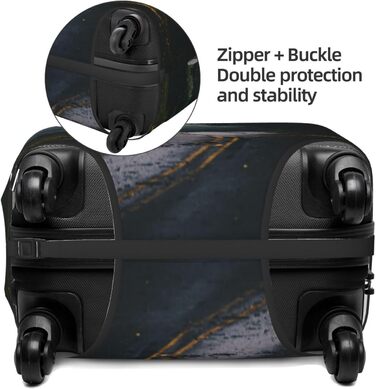 Чохол для валізи Міський пейзаж BAFAFA, еластичний захист від подряпин та пилу, чорний, розмір 80