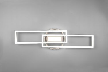Стеля LED-світильник Reality Twister R67183107, матовий нікель, 30 Вт, з пультом, димером та зміною кольорів