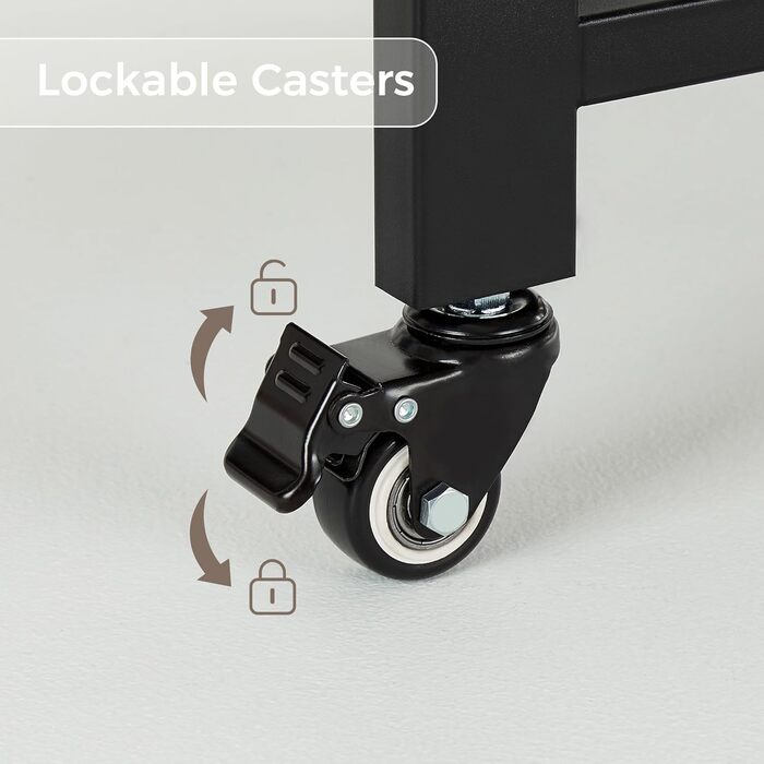 Мобільний розкладний обідній стіл Mondeer, розкладний стіл з 2 відкритими полицями для невеликих приміщень, їдальня, кухня, 140 x 80 x 75 см, сірий