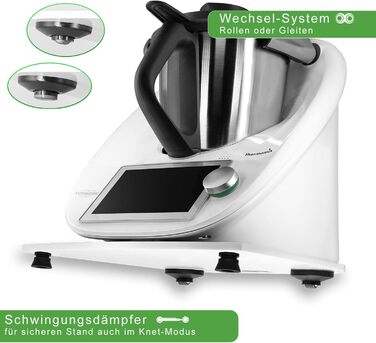 Ковзаюча дошка Coolina Premium для Thermomix - підходить для TM5, TM6 & TM31 - Високоякісний планер - виготовлений з акрилу - білий