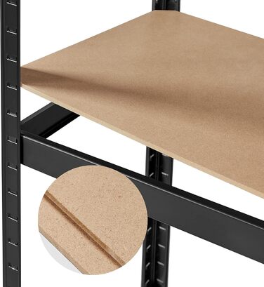 Стелаж для зберігання важких матеріалів Yaheetech, окремостоячий стелаж, гаражний стелаж, металевий стелаж, система полиць, 4 полиці, 265 кг на полицю, 180 x 150 x 45 см