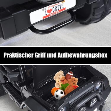 Дитячий електромобіль DREAMADE, 2-місний дитячий електромобіль з пультом дистанційного керування 2,4 ГГц та світлодіодним світлом