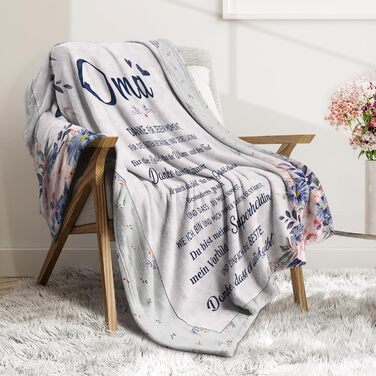 Подарунок на день народження бабусі, персоналізована суперм&39яка фланелева ковдра, подарунок на день народження бабусі 157 * 132 см