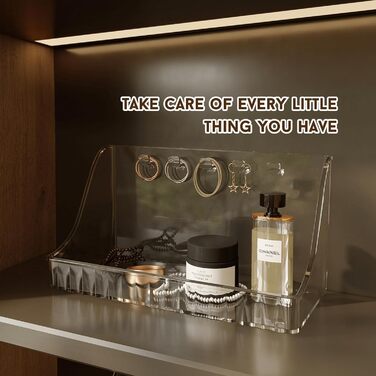 Органайзер для дзеркальної шафи RMAN на 6 предметів, пластиковий органайзер для макіяжу у ванній кімнаті, контейнер для робочого столу, коробка для зберігання пензлів, помади, засобів догляду за шкірою