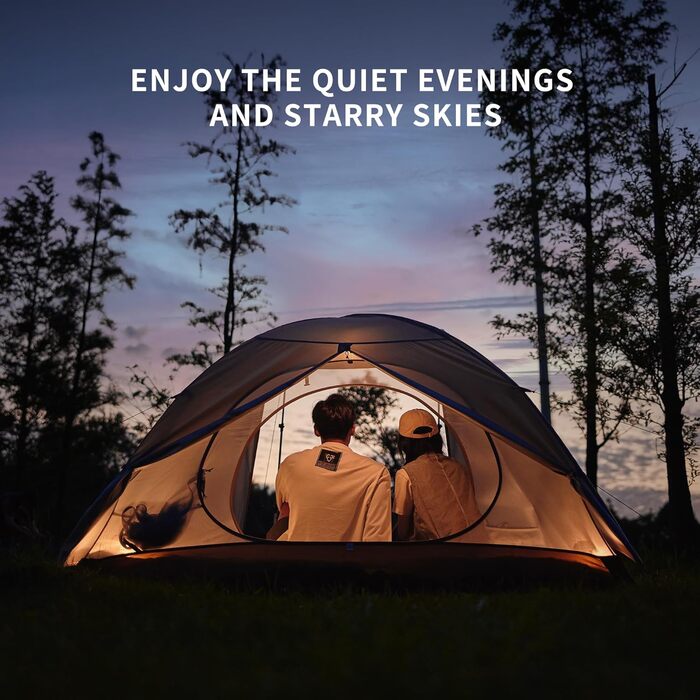 Намет Naturehike Cloud Creek для кемпінгу на 2/3 особи, ультралегкий, з алюмінію 7001, із захистом від сонця та водонепроникністю, для походів, піших прогулянок та пригод на свіжому повітрі, кавового кольору