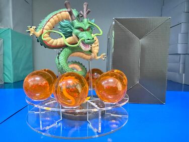 ЧИТАЙТЕ Набір фігурок ПВХ Shenron з кришталевої кулі ShenLong Ball Аніме-фігурка з 7 кульок 4,2 см і підставкою