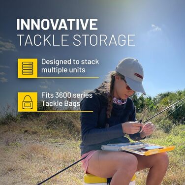 Коробка для риболовних снастей PLANO EDGE 3600, прозора/жовта, аксесуар для зберігання рибальських снастей, водонепроникний та стійкий до іржі контейнер для гачків, коробка для риболовних снастей 3600