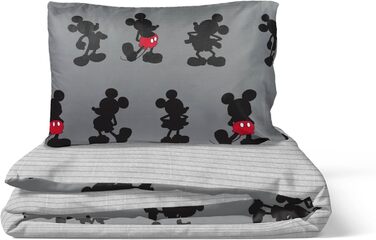 Смугастий - комплект підковдри на одну особу, включаючи наволочку 50 х 70 см, теплий бавовняний комплект постільної білизни