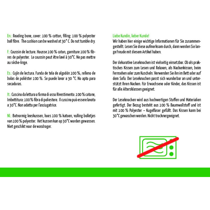 Подушка для читання Herbalind з тонкого вельвету, ЩОБ ВИ ПОЧУВАТИСЯ ГАРНО - 100 бавовняний дитячий вельвет, міцний та придатний для прання - Подушка для шиї в модних кольорах, сертифікована Oeko-Tex 100, універсальне використання - 40x18 см, темно-синій