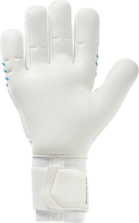 Футбольні воротарські рукавички uhlsport Catching Machine Cybertec - Absolutgrip HN - Воротарські рукавички з чудовим зчепленням та неопреновим матеріалом 8.5 білий/кіберблакитний/чорний
