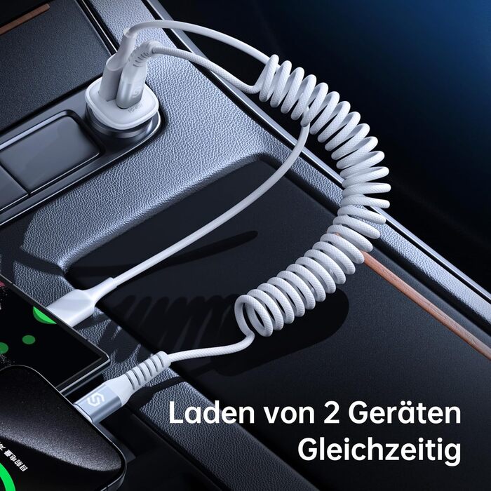Автомобільний зарядний пристрій SYNCWIRE USB-C PD 45W & QC 45W - швидка зарядка для автомобільного зарядного пристрою USB з пружин
