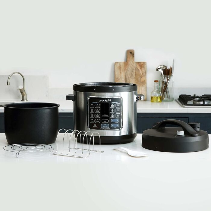 Мультиварка Crockpot Turbo Express Варіанти підготовки 14-в-1 Мультиварки, пароочисники, скороварки та інше 5,6 л (більше 6 осіб) CSC062 шт. 14 en 1 opciones de coccin