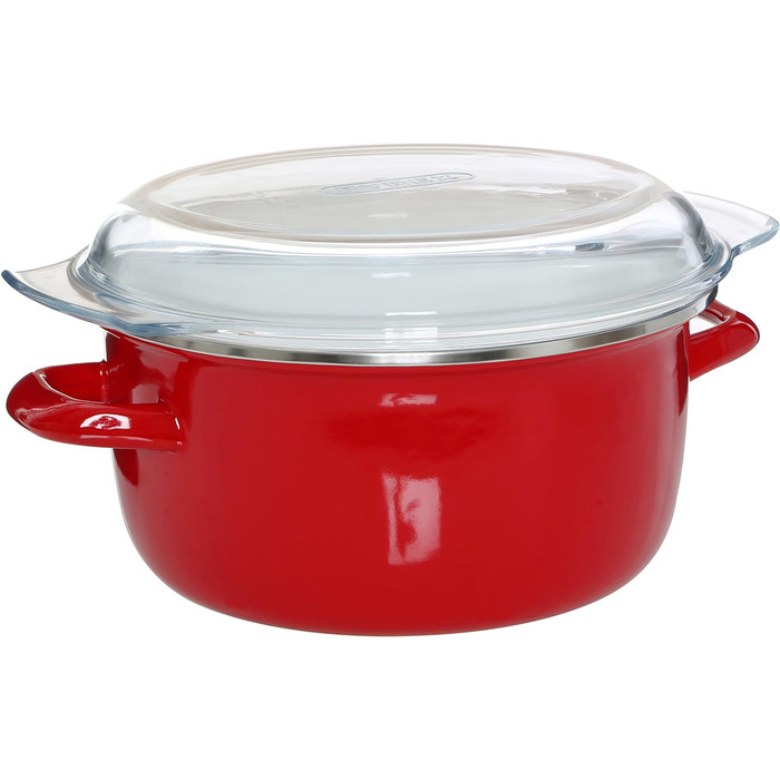 Фритюрниця Premier Housewares 102114 Deep Fryer, емальована, 5 літрів, червона, 33 x 27 x 16 см Червона фритюрниця