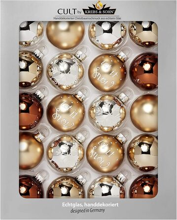 Набір скляних ялинкових прикрас 20 шт KREBS & SOHN