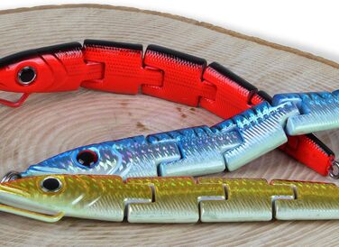 Риболовля Storfisk та інше. Джиги для лову в Норвегії, Ісландії та Балтійському морі (100 г, 150 г, 300 г) з потрійним гачком, морські джиги, 6 предметів, секційні для риболовлі, чорно-червоні, 300 грамів