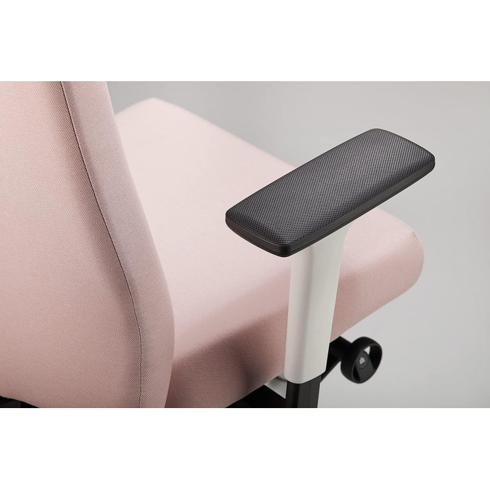 Ергономічне офісне крісло, зроблене в Німеччині Зручна спинка з регулюванням висоти Індивідуально регульована глибина сидіння (світло-рожевий)