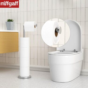 Тримач для туалетного рулону стоячий для зберігання туалетного паперу, Тримач для туалетного рулону з нержавіючої сталі PrMie стоя