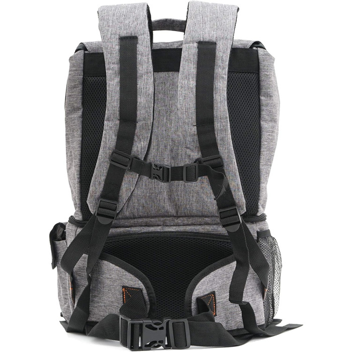 Рюкзак CampFeuer з відділенням-холодильником Сірий Ізольована сумка на 20 літрів для барбекю, кемпінгу, пляжу та активного відпочинку Сумка для ланчу для роботи та школи Сумка для пікніка, сумка-холодильник