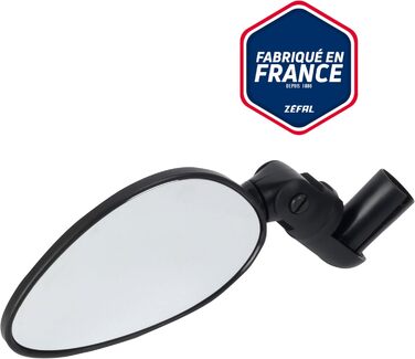 Велосипедне дзеркало ZEFAL Cyclop для керма - Дзеркало заднього виду на кермо для міських велосипедів - Велосипедне дзеркало ліве або праве, складне, неламане, поворотне, реверсивне, чорне (упаковка з 2 шт.) Чорний один розмір (упаковка з 2 шт.)