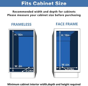 Індивідуальний органайзер для висувної шафи з 2 рівнями, 11,4 см Ш х 53,8 см Г, висувна кухонна шафа для зберігання, висувні полиц