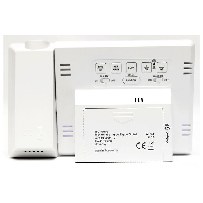 Годинник проекційний Technoline WT549 White (WT549)