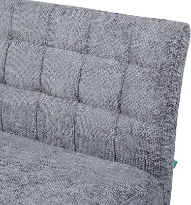 Лавка DUBI Furniture Clara 160 см з пружинною оббивкою Сучасна обідня лавка світло-сірого кольору М&39яка кухонна лавка з оббивкою 15 см та чорно-сірими металевими ніжками 160 см