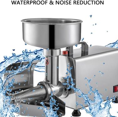 Електричний прес для фруктів, машина для просіювання, 90-160 кг/год, комерційне ситечко для харчових продуктів, соусник, нержавіюча сталь, інструмент для подрібнення помідорів