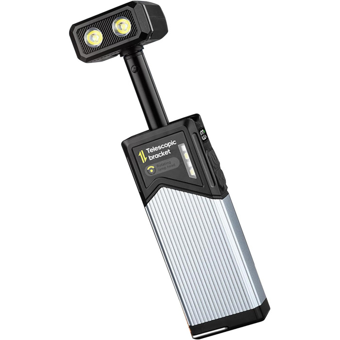 Портативні телескопічні ліхтарі, 500 лм, висока яскравість, обертання на 180, IP44, 5 для екстрених випадків у поході, портативний телескопічний робочий ліхтар, 2