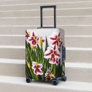 Чохол для валізи Gladiolus, міцний захист, підходить для багажу розміром 45,7 - 81,3 см, Чорний, Великий