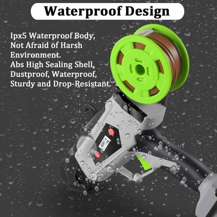 Акумуляторний обв'язувач рослин - портативний пристрій для саду з дисплеєм, для підв'язування винограду, квітів та розсади