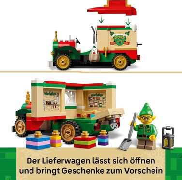 Конструктор LEGO Santa’s Delivery Truck 40746, 224 деталі, різдвяна вантажівка